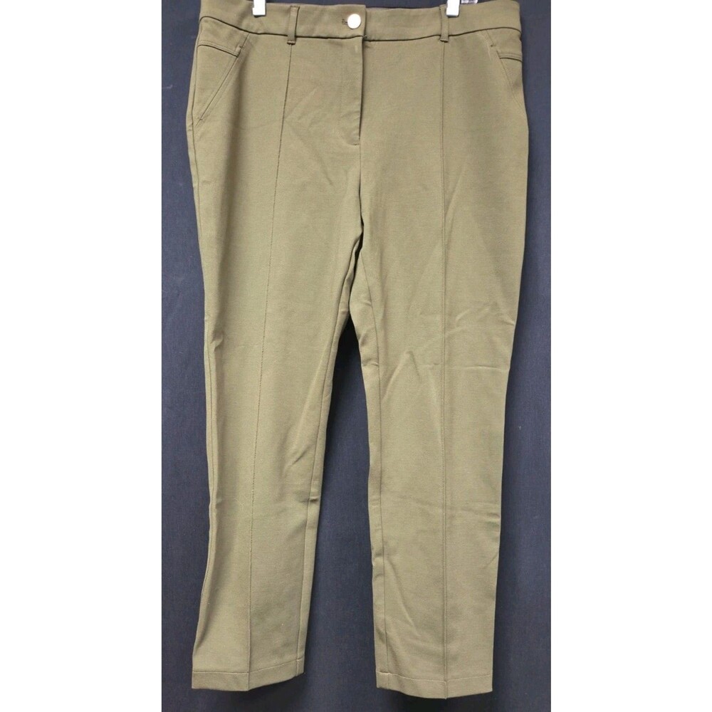 Chico's So Slimming Trouser Pants Size 2.5/ 14/ Large Red Stretch Relaxed